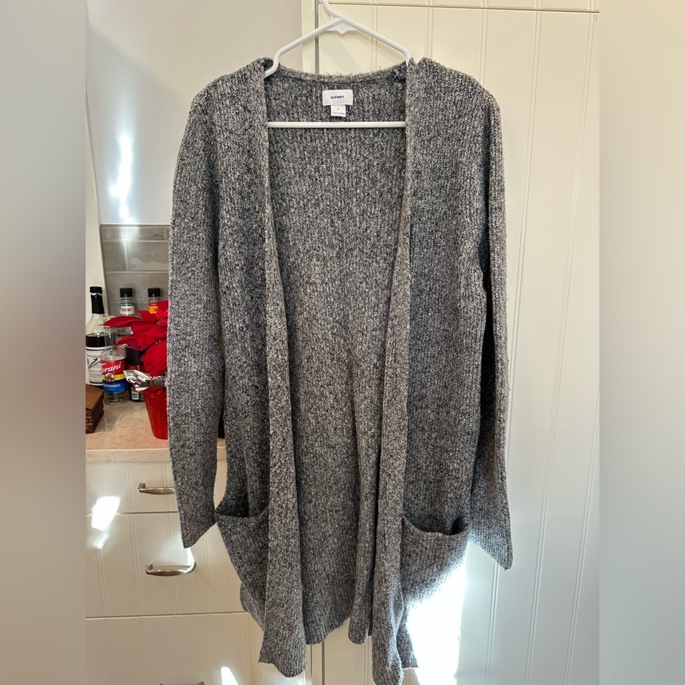 Old Navy Heather Gray Open Front Cardigan